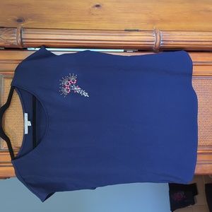 Women's navy top